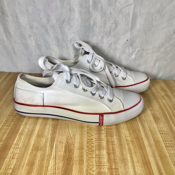 Levi’s low top canvas sneakers size 10.5 like new never worn. - Picture 2 of 10